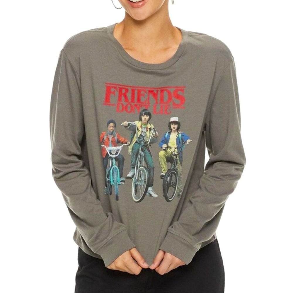 NWOT Stranger Things Friends Don't Lie T-Shirt NETFLIX size L